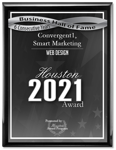 Convergent1 business hall of fame Houston award 2021