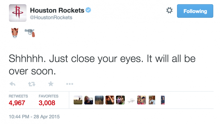 Houston Rockets social media manager fired because of tweet